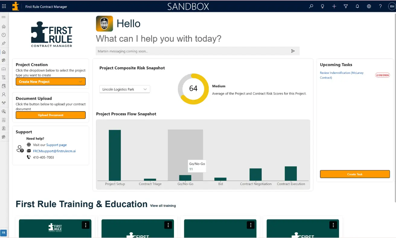 First Rule | AI Construction Contract Management Software